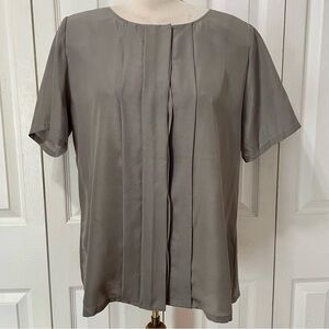 Pendleton Gray Pleated Women's Blouse